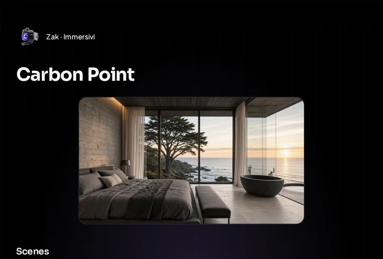 The Carbon Point live page: title and hero film